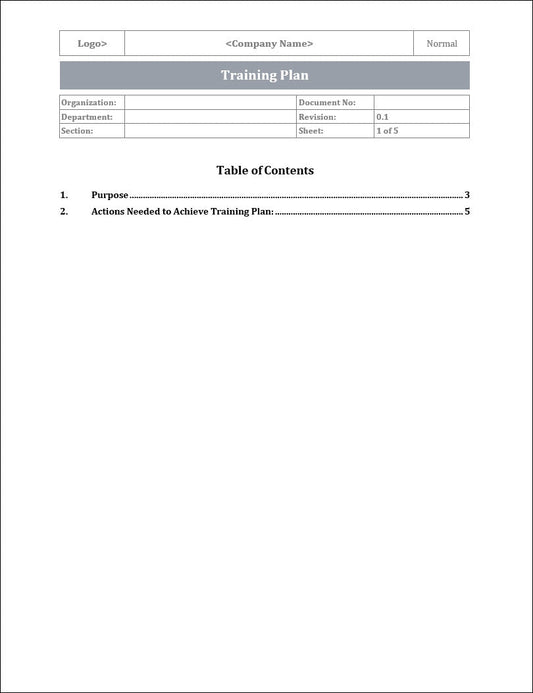 ISO 22301 Documentation Toolkit