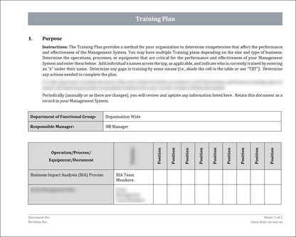 ISO 22301 Documentation Toolkit