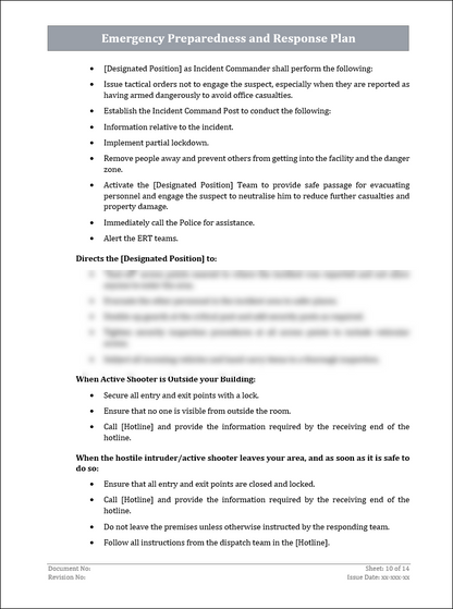 ISO 22301 Documentation Toolkit