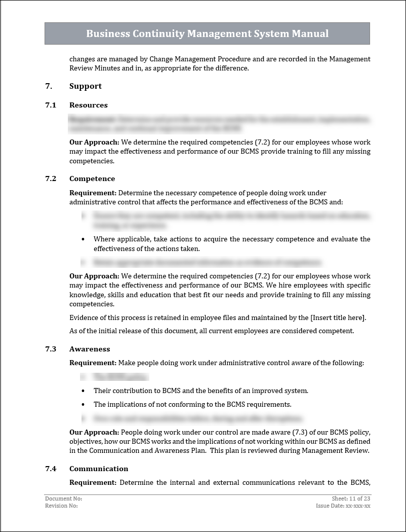 ISO 22301 Documentation Toolkit