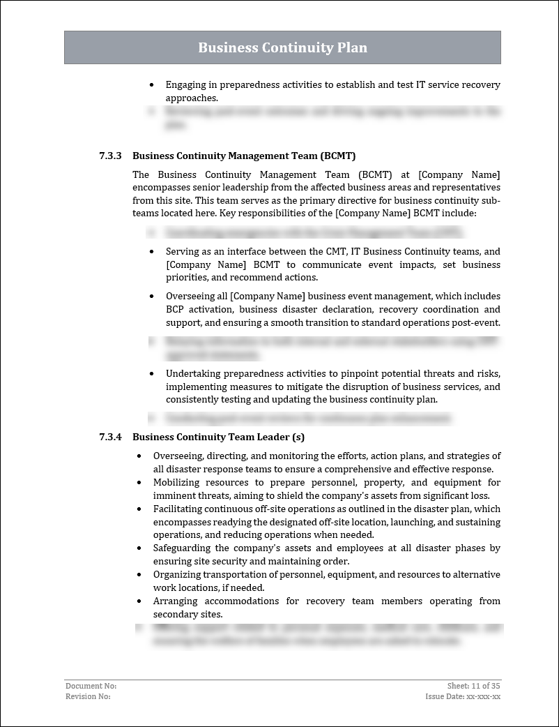 ISO 22301 Documentation Toolkit