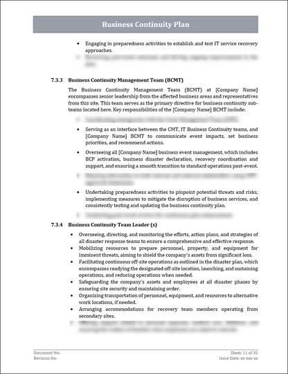 ISO 22301 Documentation Toolkit