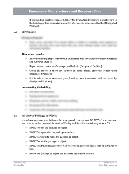 ISO 22301 Documentation Toolkit