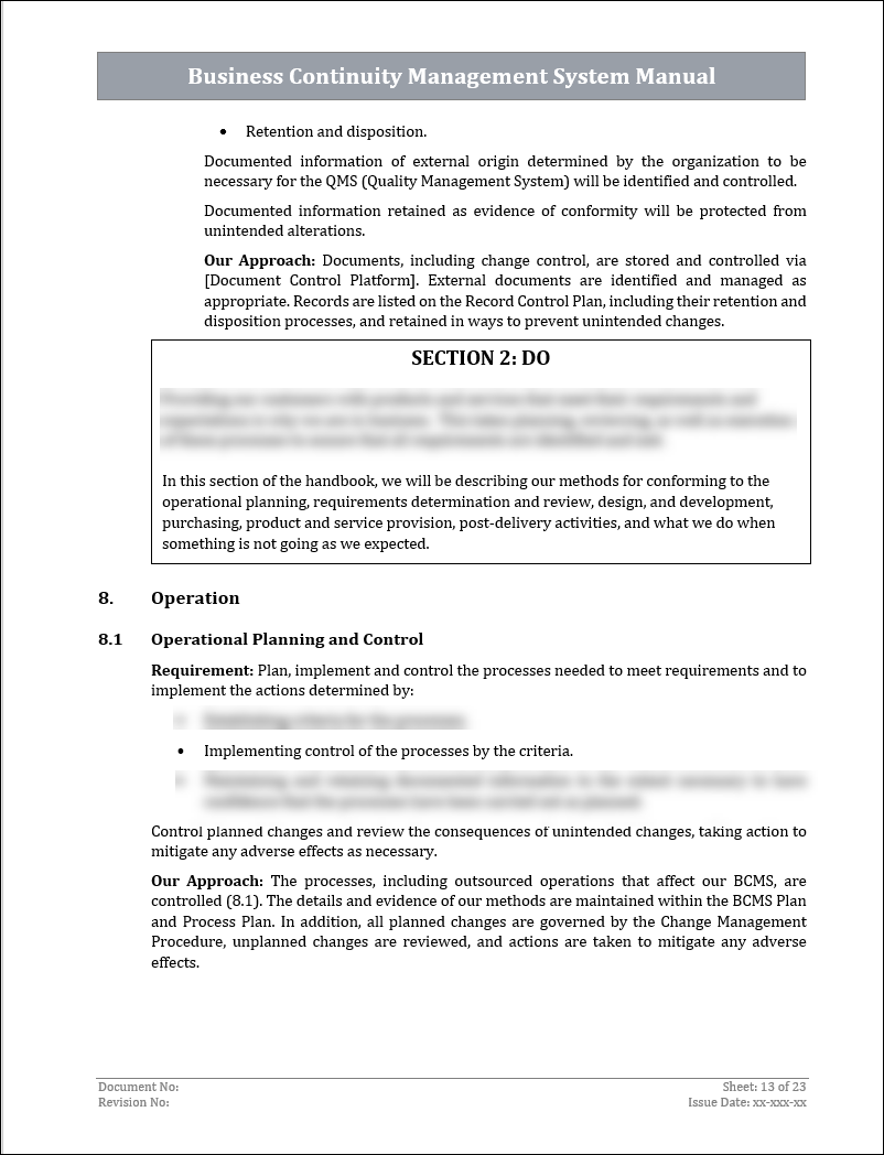 ISO 22301 Documentation Toolkit