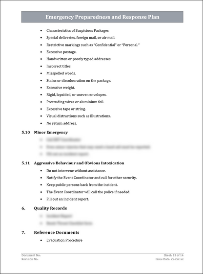ISO 22301 Documentation Toolkit