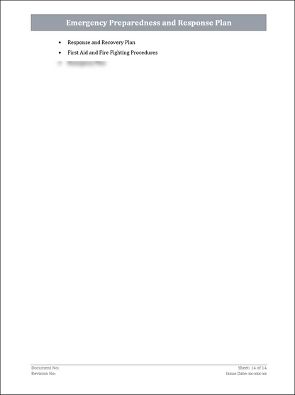 ISO 22301 Documentation Toolkit