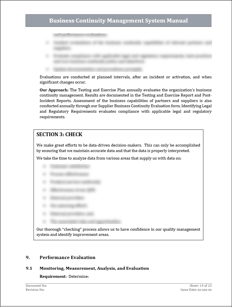 ISO 22301 Documentation Toolkit
