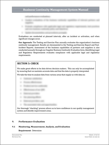ISO 22301 Documentation Toolkit
