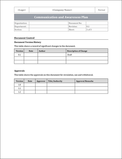ISO 22301 Documentation Toolkit