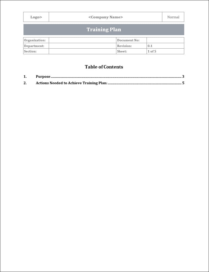 ISO 22301 Documentation Toolkit