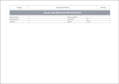 ISO 22301 Documentation Toolkit