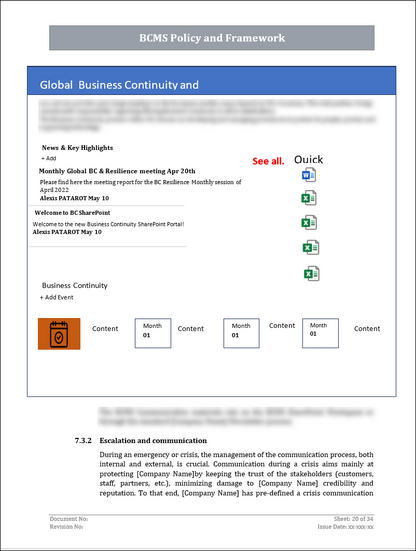 ISO 22301 Documentation Toolkit