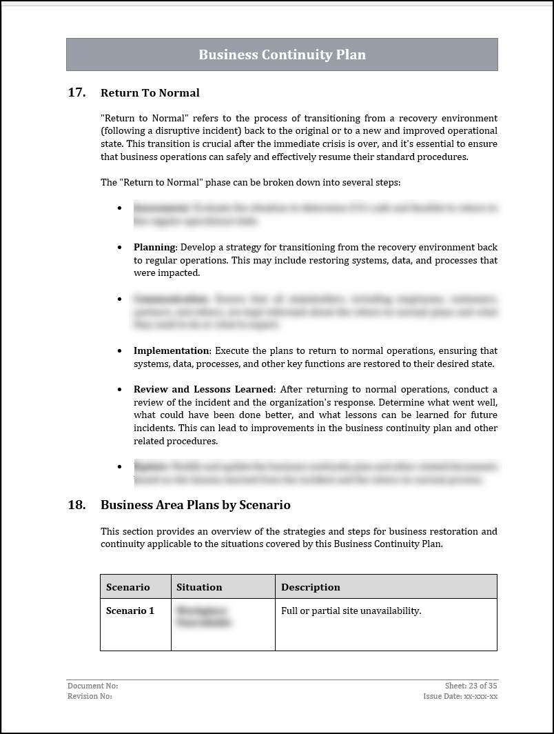 ISO 22301 Documentation Toolkit