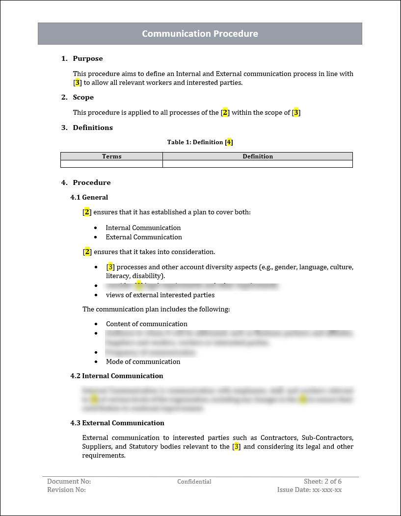 ISO 22301 Documentation Toolkit