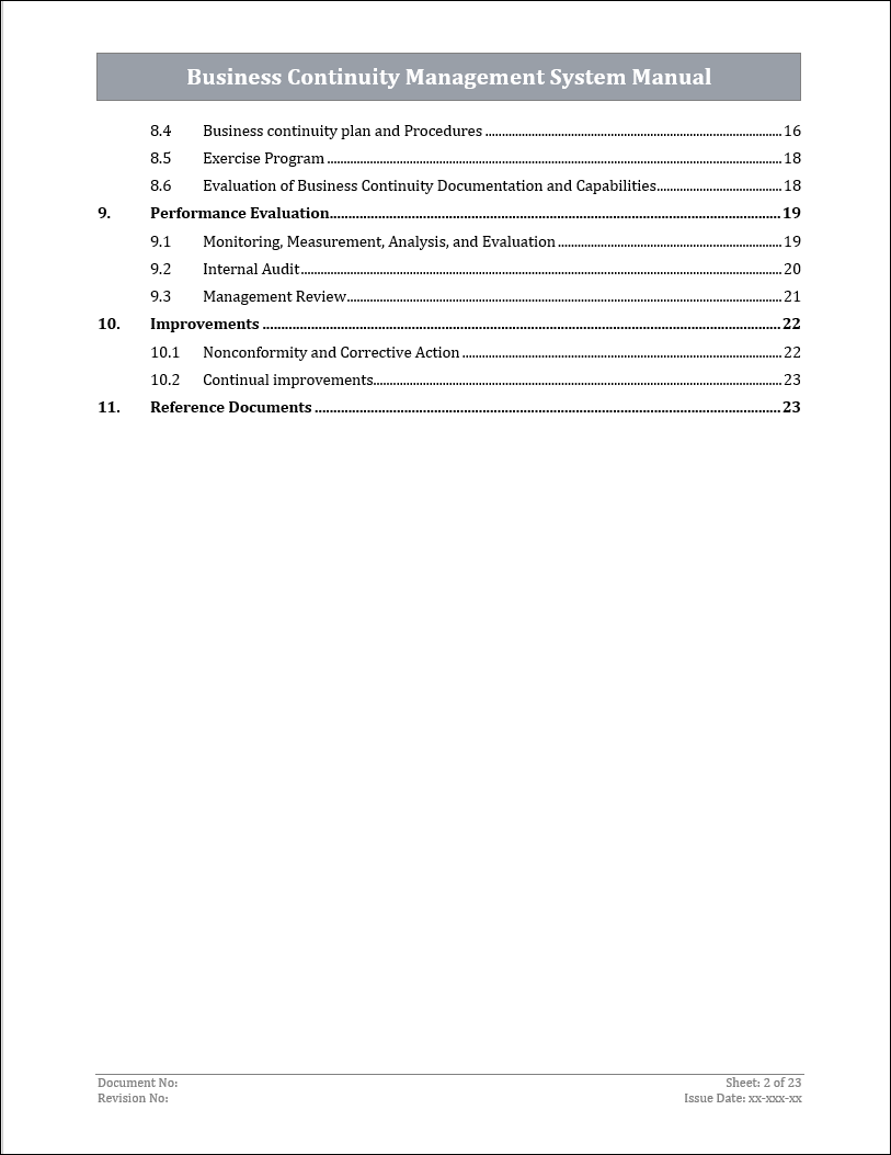 ISO 22301 Documentation Toolkit