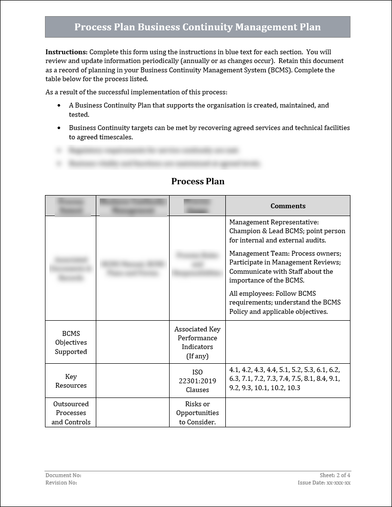 ISO 22301 Documentation Toolkit