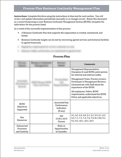 ISO 22301 Documentation Toolkit
