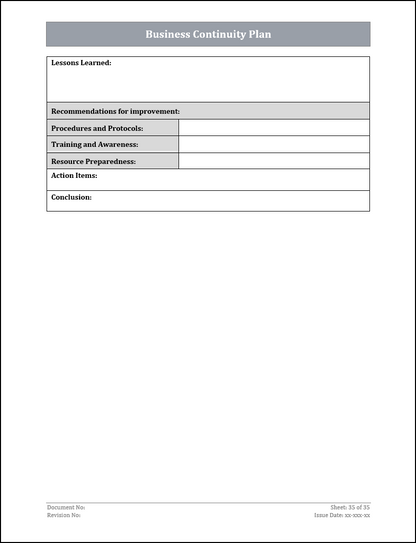 ISO 22301 Documentation Toolkit