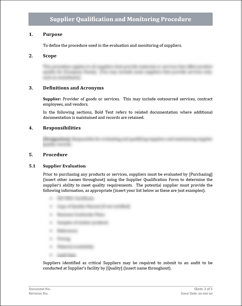 ISO 22301 Documentation Toolkit