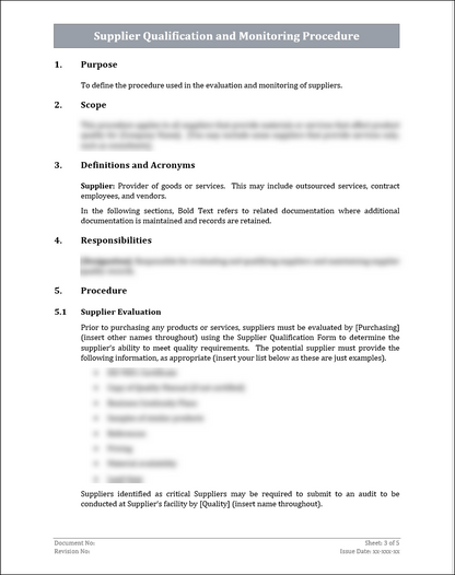 ISO 22301 Documentation Toolkit