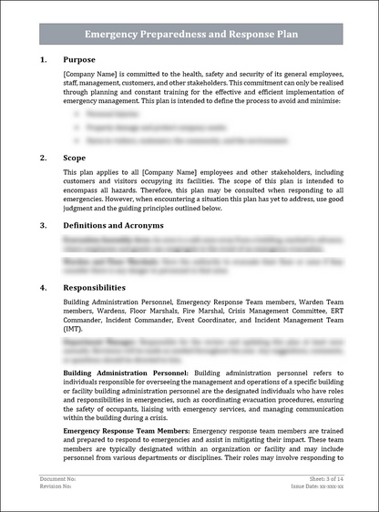 ISO 22301 Documentation Toolkit