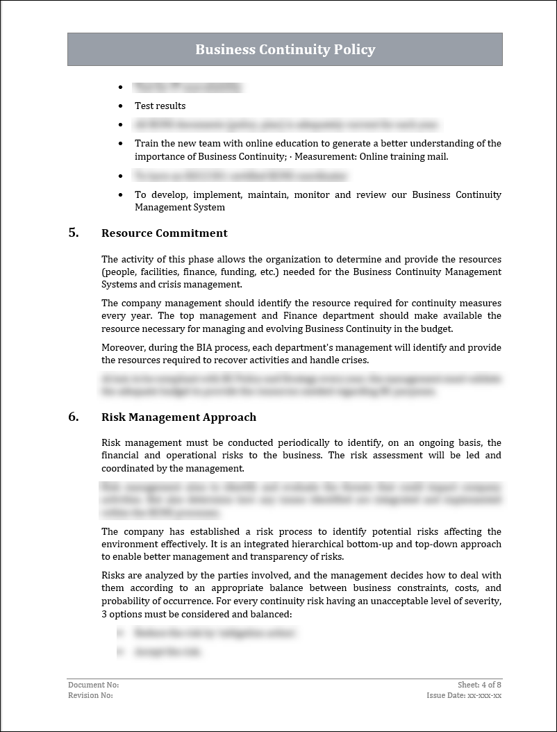 ISO 22301 Documentation Toolkit