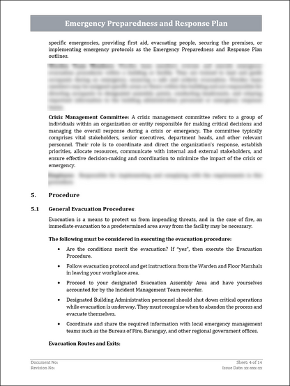 ISO 22301 Documentation Toolkit