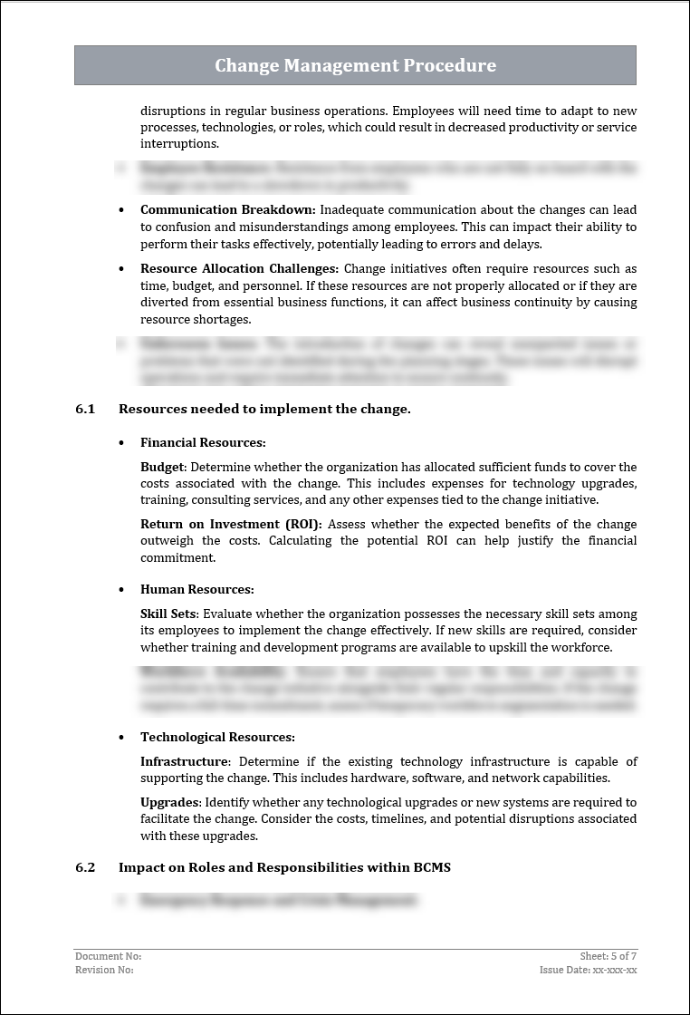 ISO 22301 Documentation Toolkit