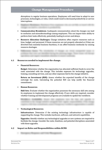 ISO 22301 Documentation Toolkit