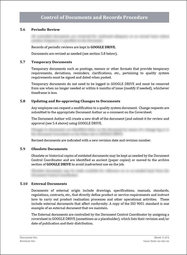 ISO 22301 Documentation Toolkit