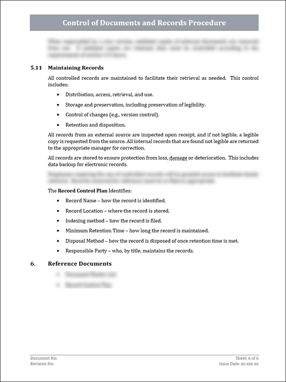 ISO 22301 Documentation Toolkit