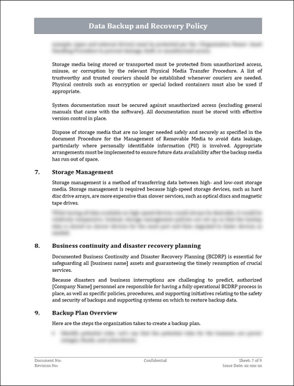 ISO 22301 Documentation Toolkit