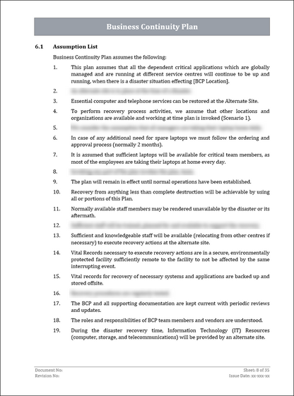ISO 22301 Documentation Toolkit