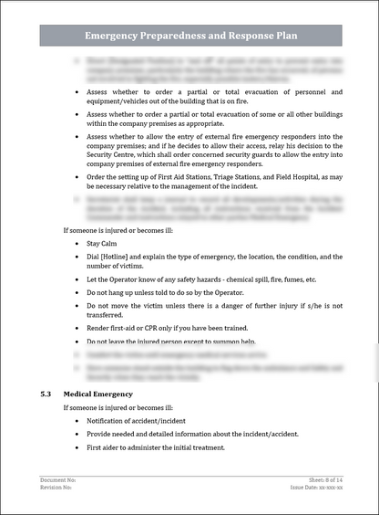 ISO 22301 Documentation Toolkit