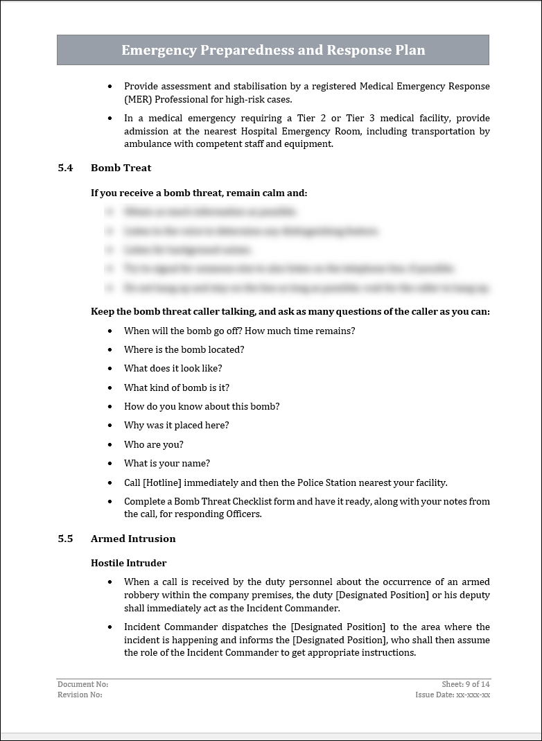 ISO 22301 Documentation Toolkit