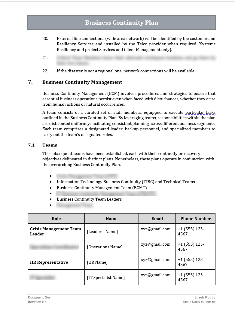 ISO 22301 Documentation Toolkit