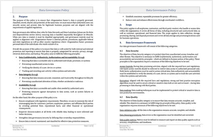 Data Governance Framework