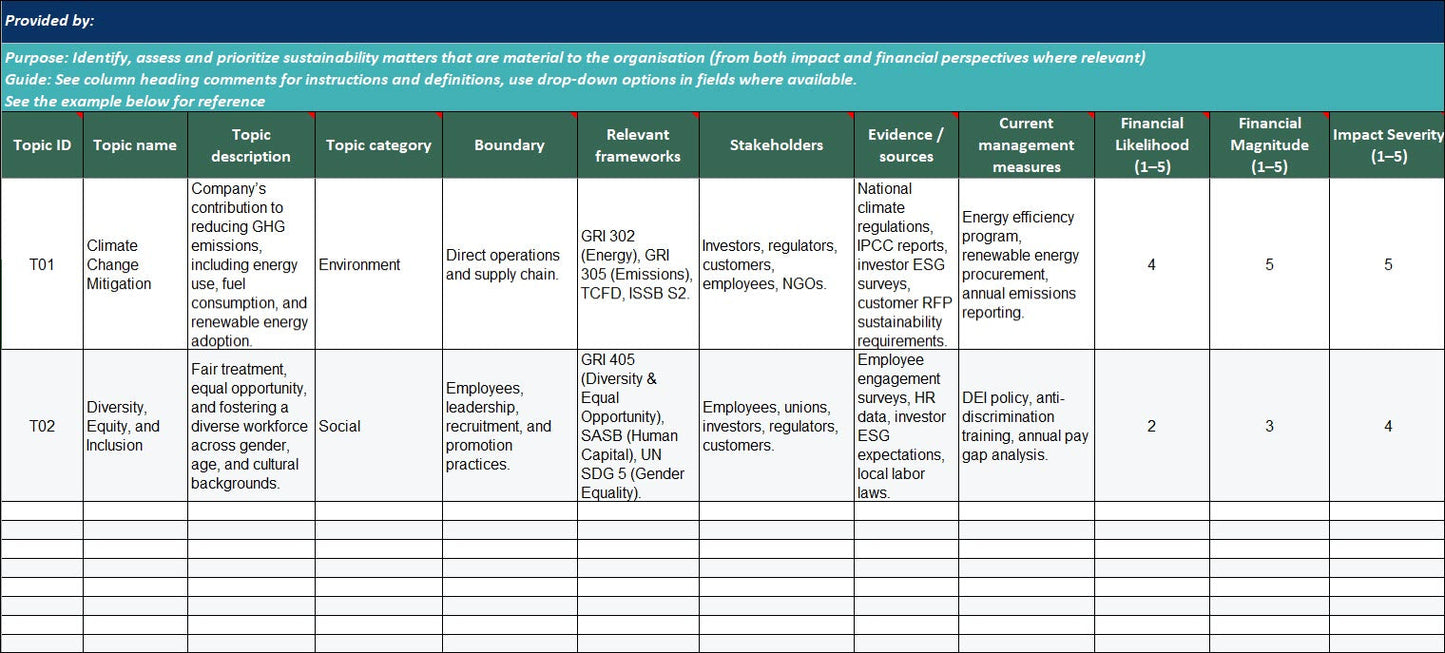 ESG Documentation Toolkit