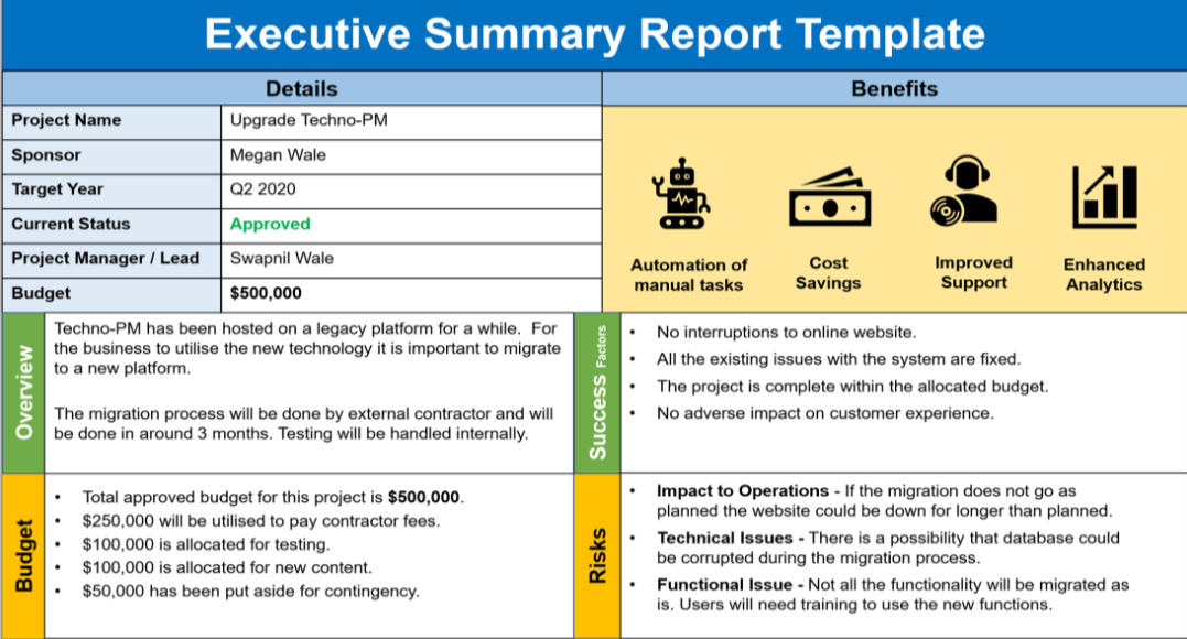 Project Status Report Toolkit