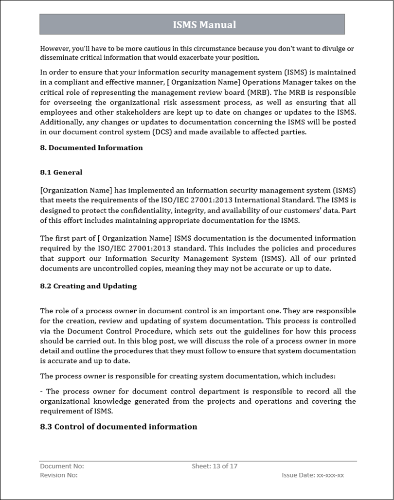 ISO 27001 Toolkit