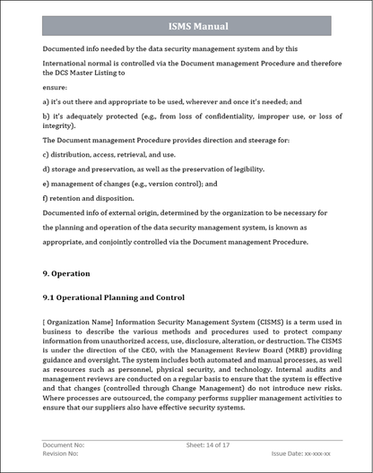 ISO 27001 Toolkit