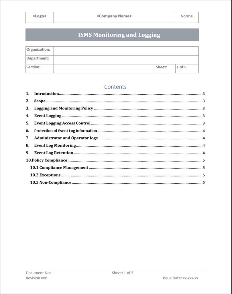 ISO 27001 Toolkit