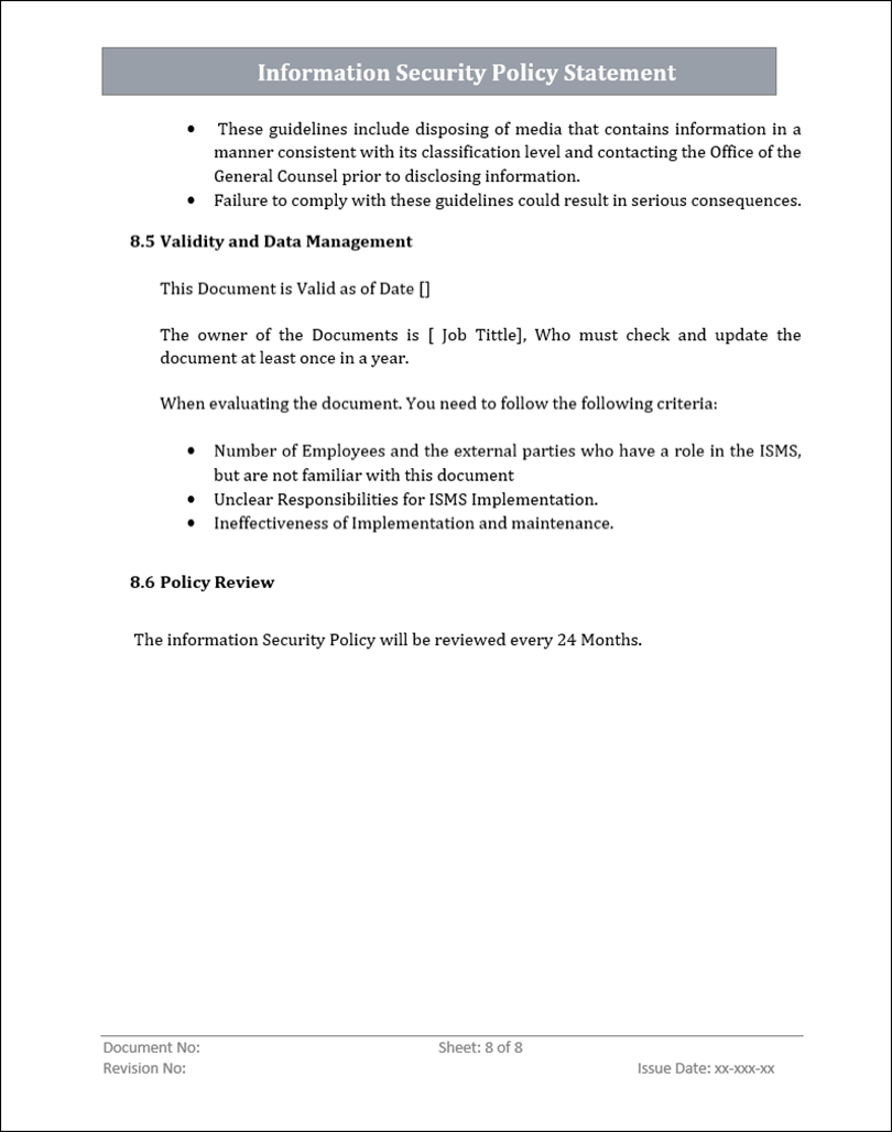 ISO 27001 Toolkit