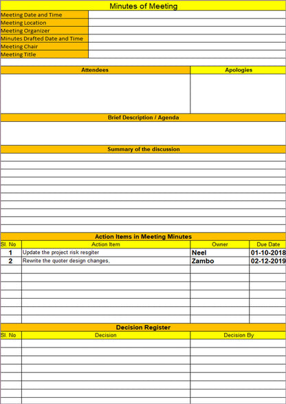 Meetings Management Toolkit