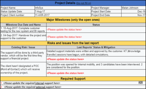 Project Status Report Toolkit