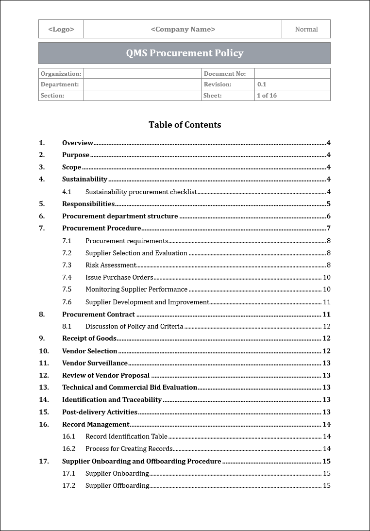 ISO 9001 Toolkit