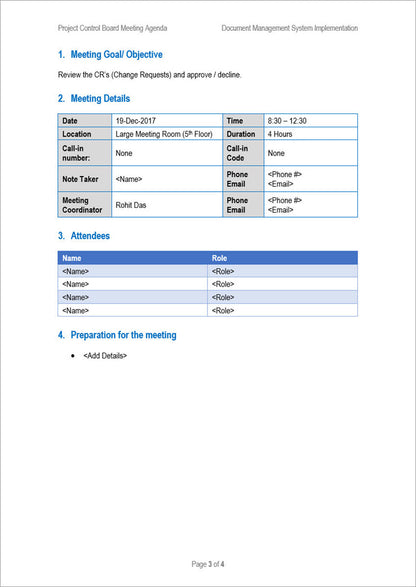Meetings Management Toolkit