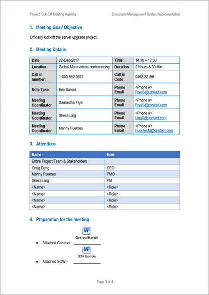 Meetings Management Toolkit