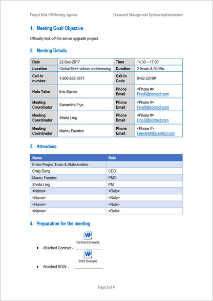 Meetings Management Toolkit