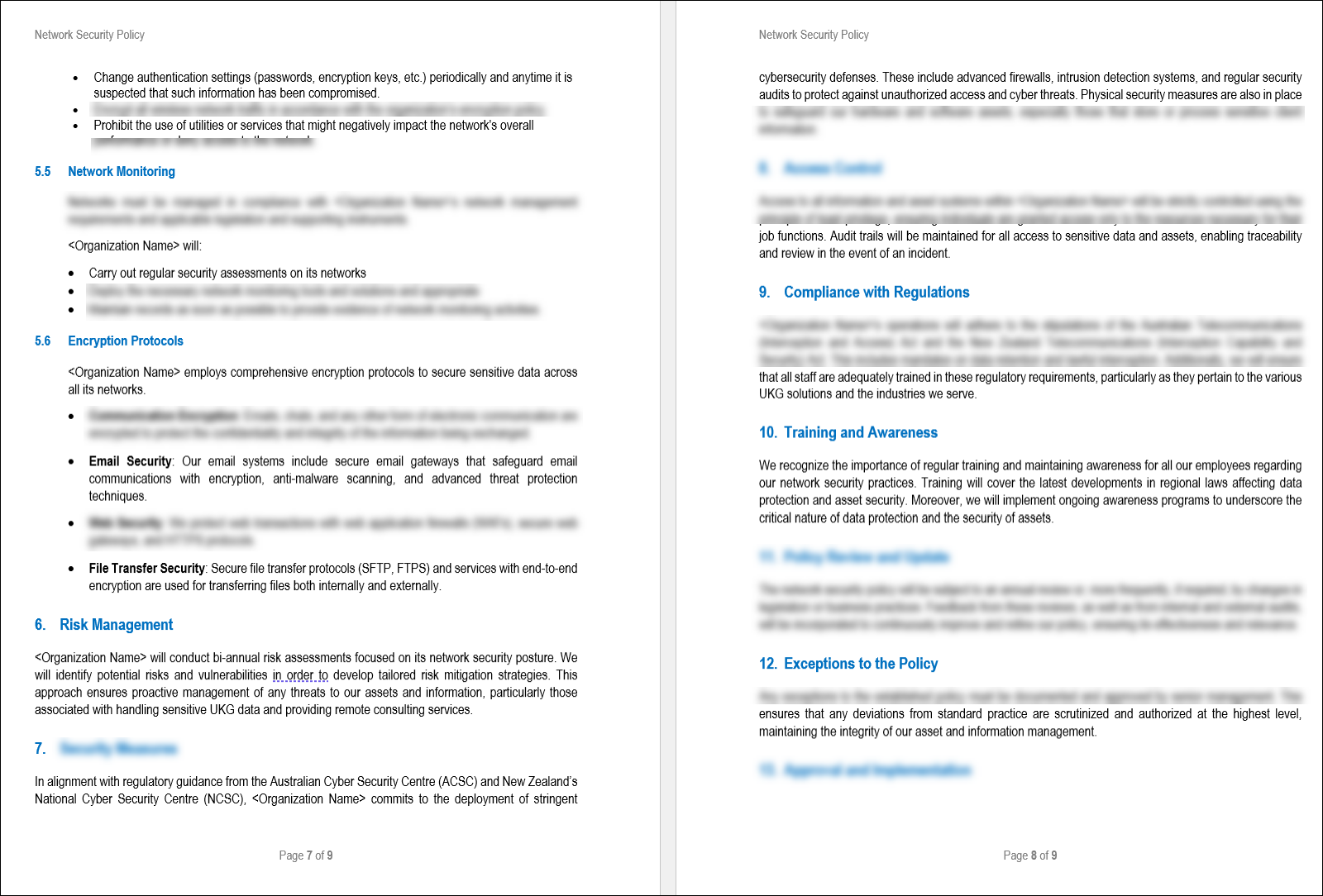  Network Security Policy